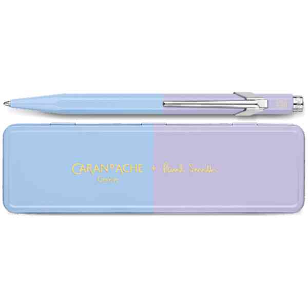 Caran d'Ache 849 Paul Smith Sky Blue & Lavender Purple Ballpoint Pen Special Edition