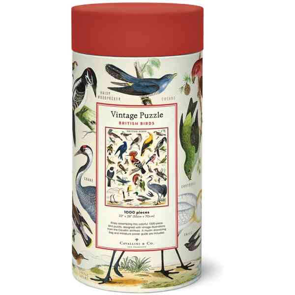 Cavallini & Co. British Birds 1000 Piece Puzzle