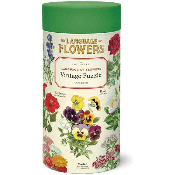 Cavallini & Co. Language of Flowers 1000 Piece Puzzle