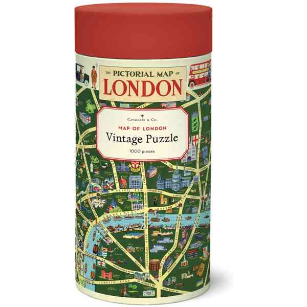 Cavallini & Co. London Map 1000 Piece Puzzle