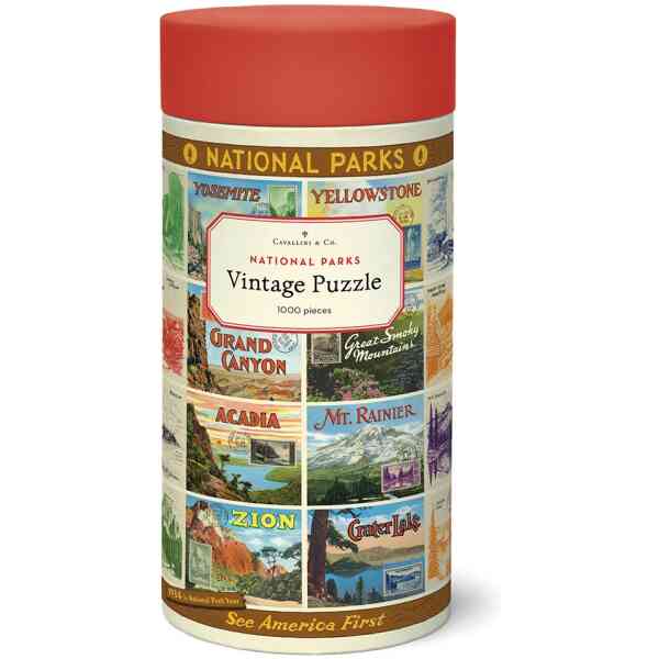 Cavallini & Co. National Parks 2 - 1000 Piece Puzzle