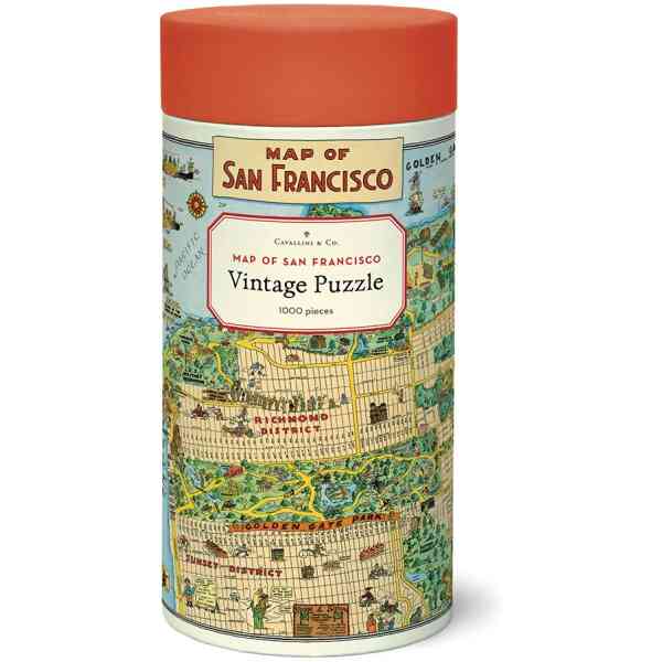 Cavallini & Co. San Francisco Map 1000 Piece Puzzle