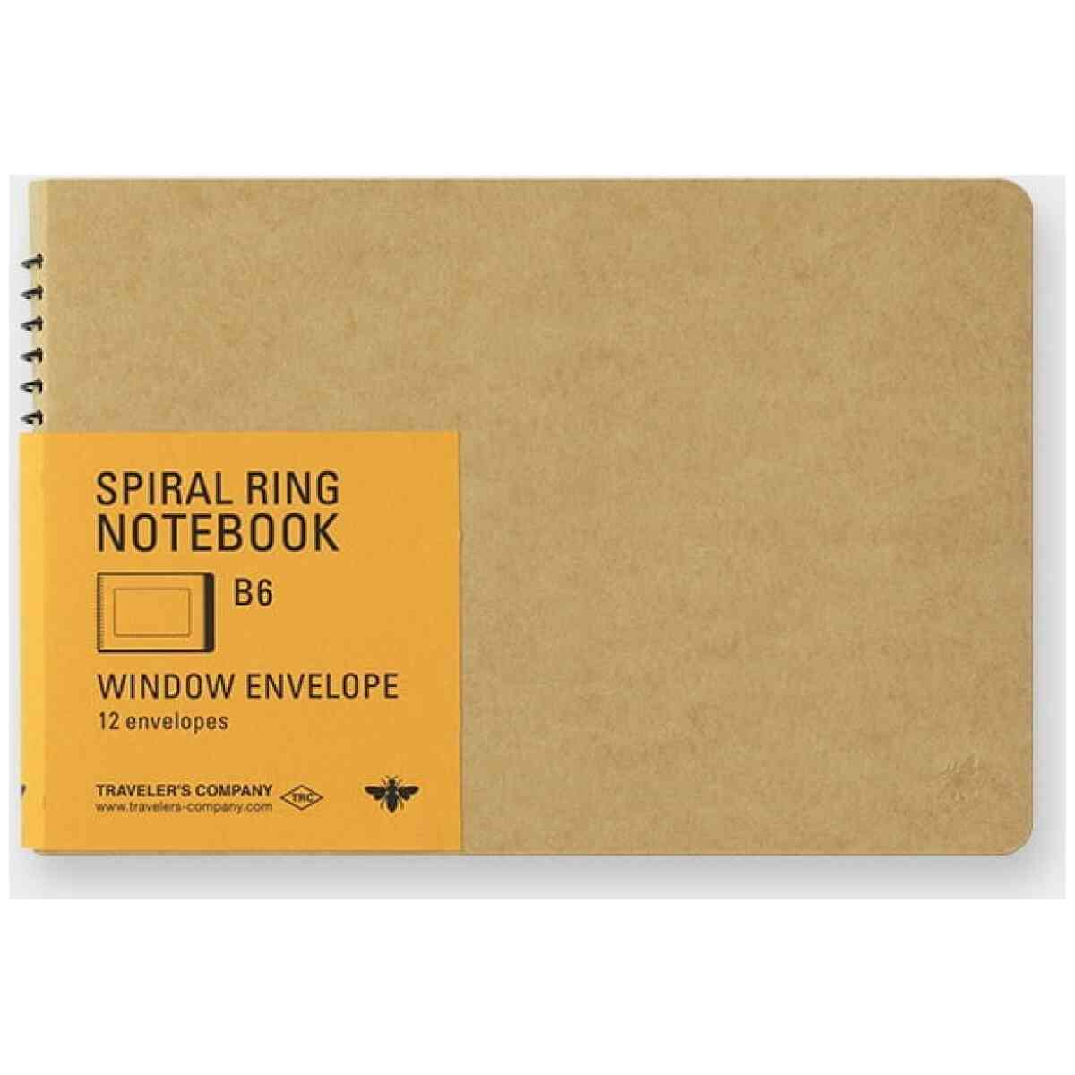 TRC SPIRAL RING NOTEBOOK B6 Window Envelop
