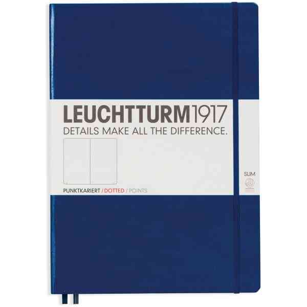 Leuchtturm1917 Notebook A4 Slim Prickad Navy