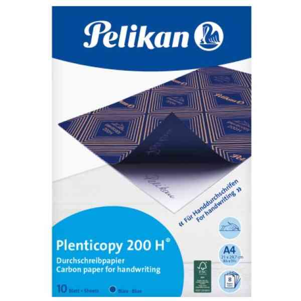 Karbonpapper Carbon paper for handwriting Plenticopy 200 H blue A4 10 sheets, folder