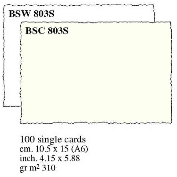 Single Cards cm.10,5x15 (x100) - BSW 803S