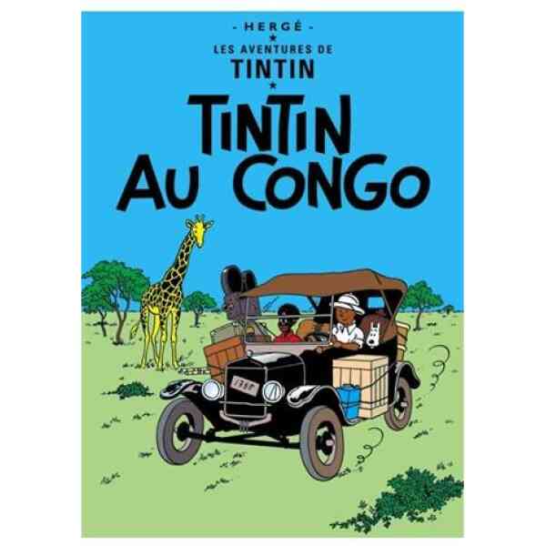 Poster Tintin i Kongo - 50 x 70 cm