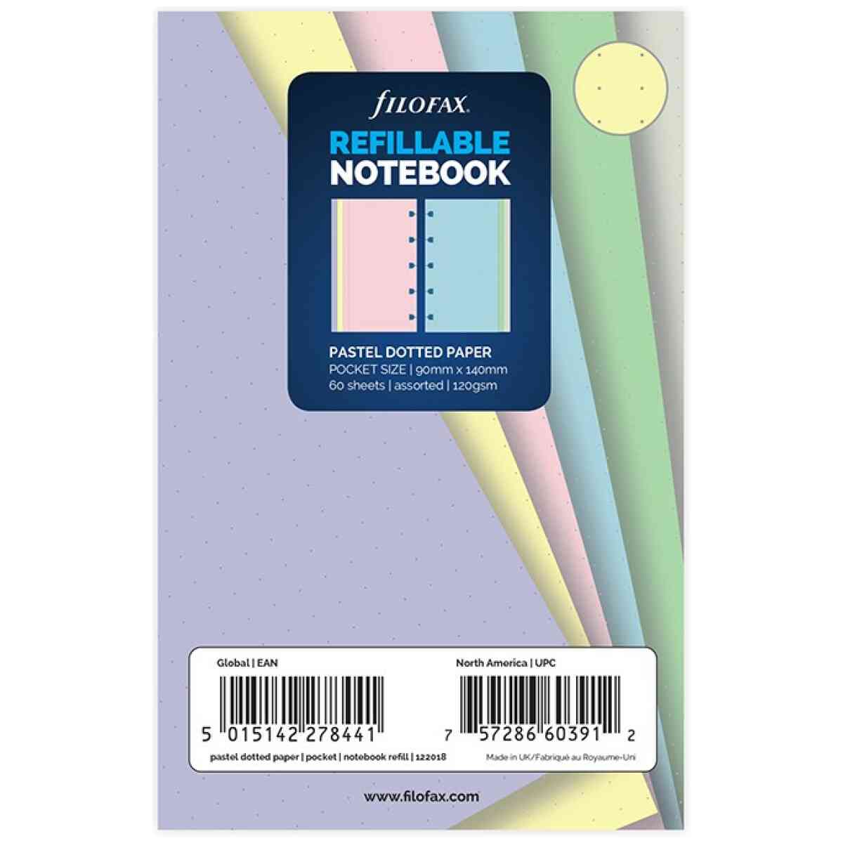 Filofax Anteckningsbok Refill Pocket Dotted Pastel - Bild 3
