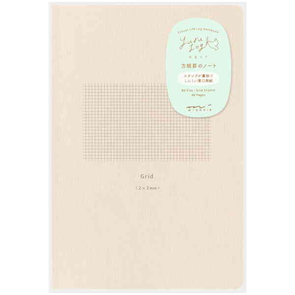 Yuru Log Notebook B6 Grid [2x2mm]