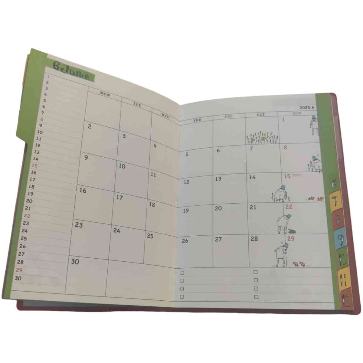 2025 Diary A6 Monthly Ojisan - Bild 2