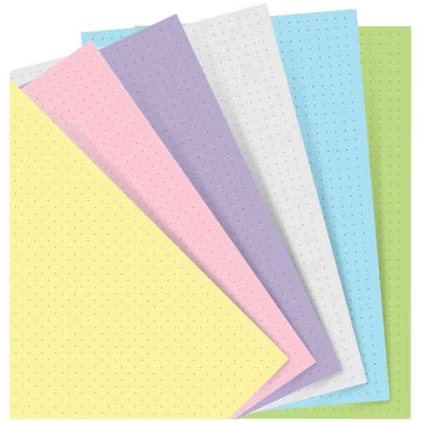 Filofax Anteckningsbok Refill Pocket Dotted Pastel