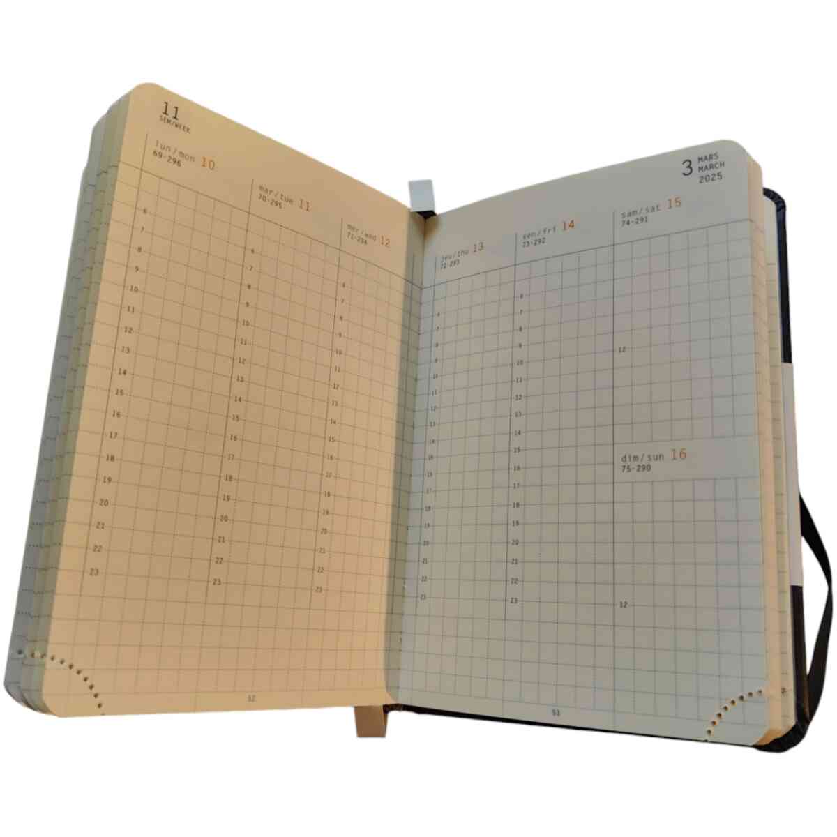 Rhodia Webplanner 2025 A6 Vertic titanium - Bild 2