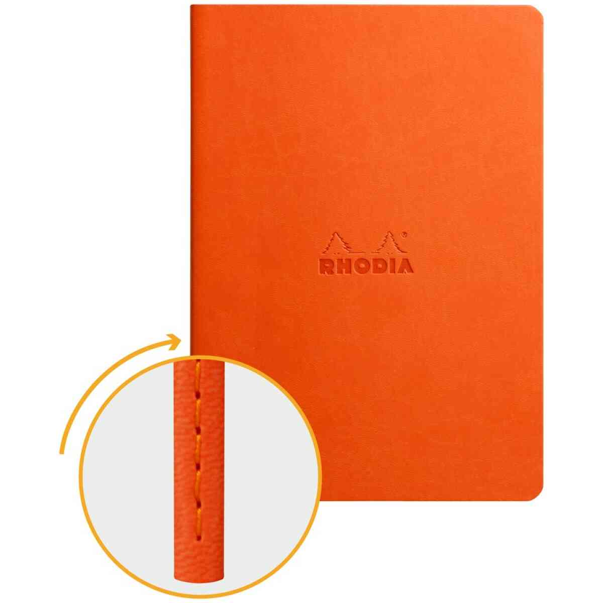 Rhodiarama Sewn spine Tangerine A5 dot