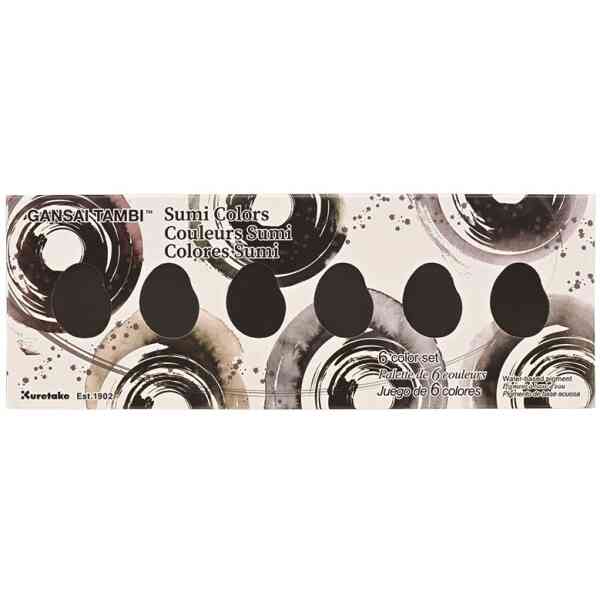 ZIG Gansai Tambi Akvarell 6-set Sumi