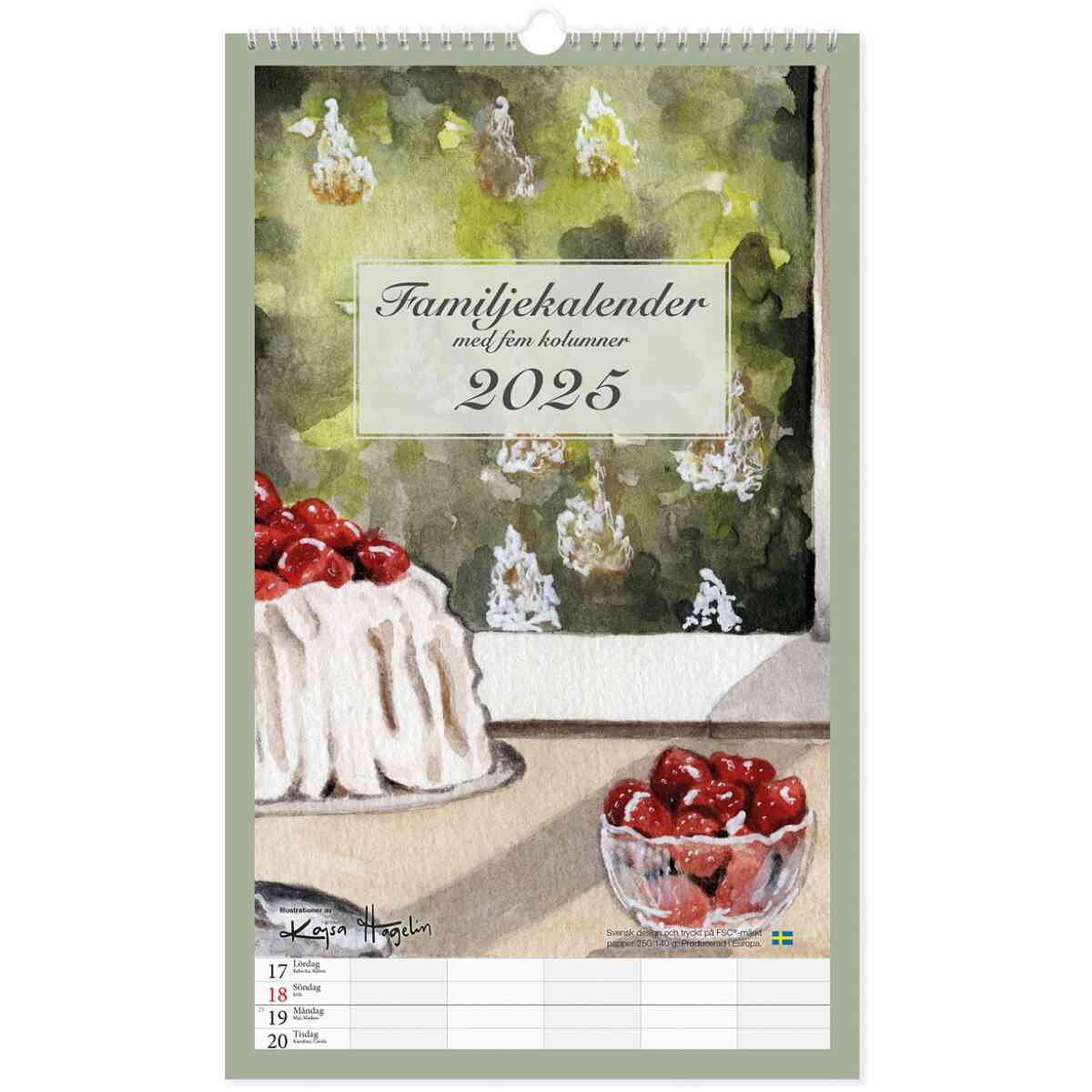 Familjekalender 2025 Kajsa Hagelin