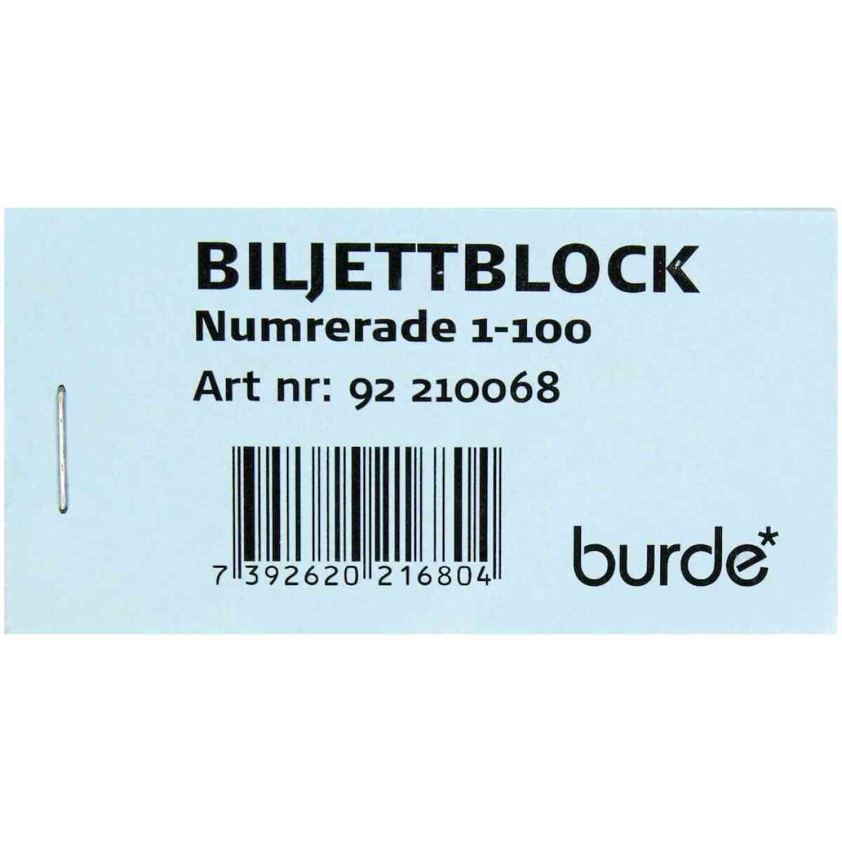 Biljettblock NR 1-100