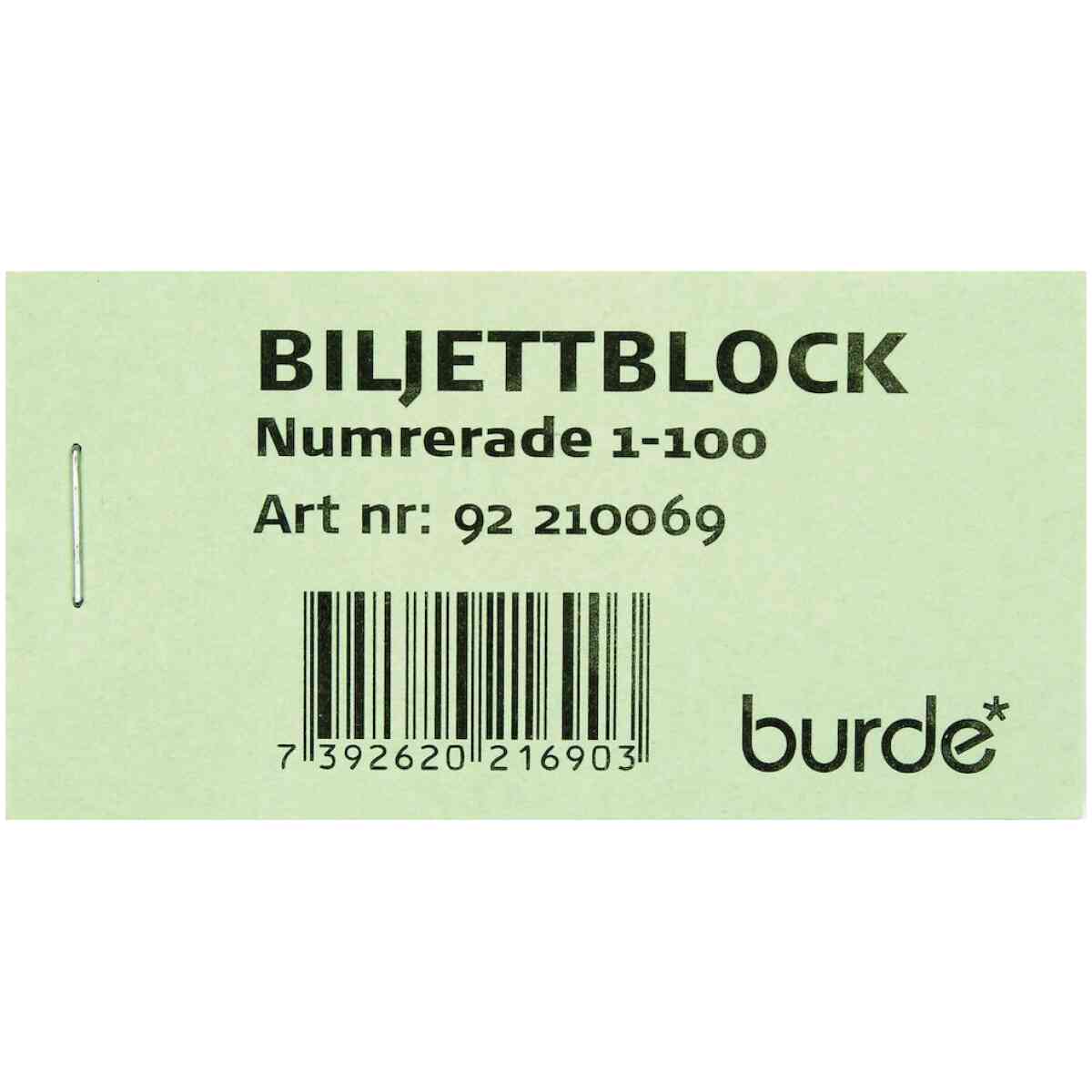 Biljettblock NR 1-100 - Bild 2