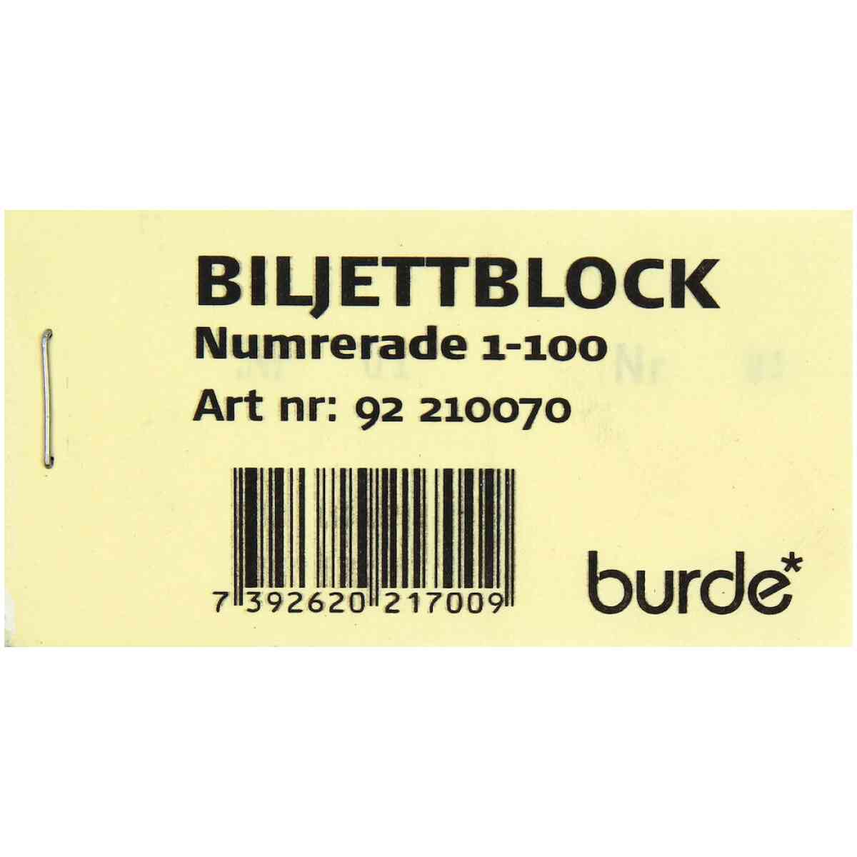 Biljettblock NR 1-100 - Bild 3