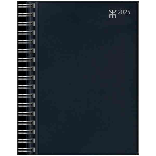 Veckokalender A6 Svart Plast