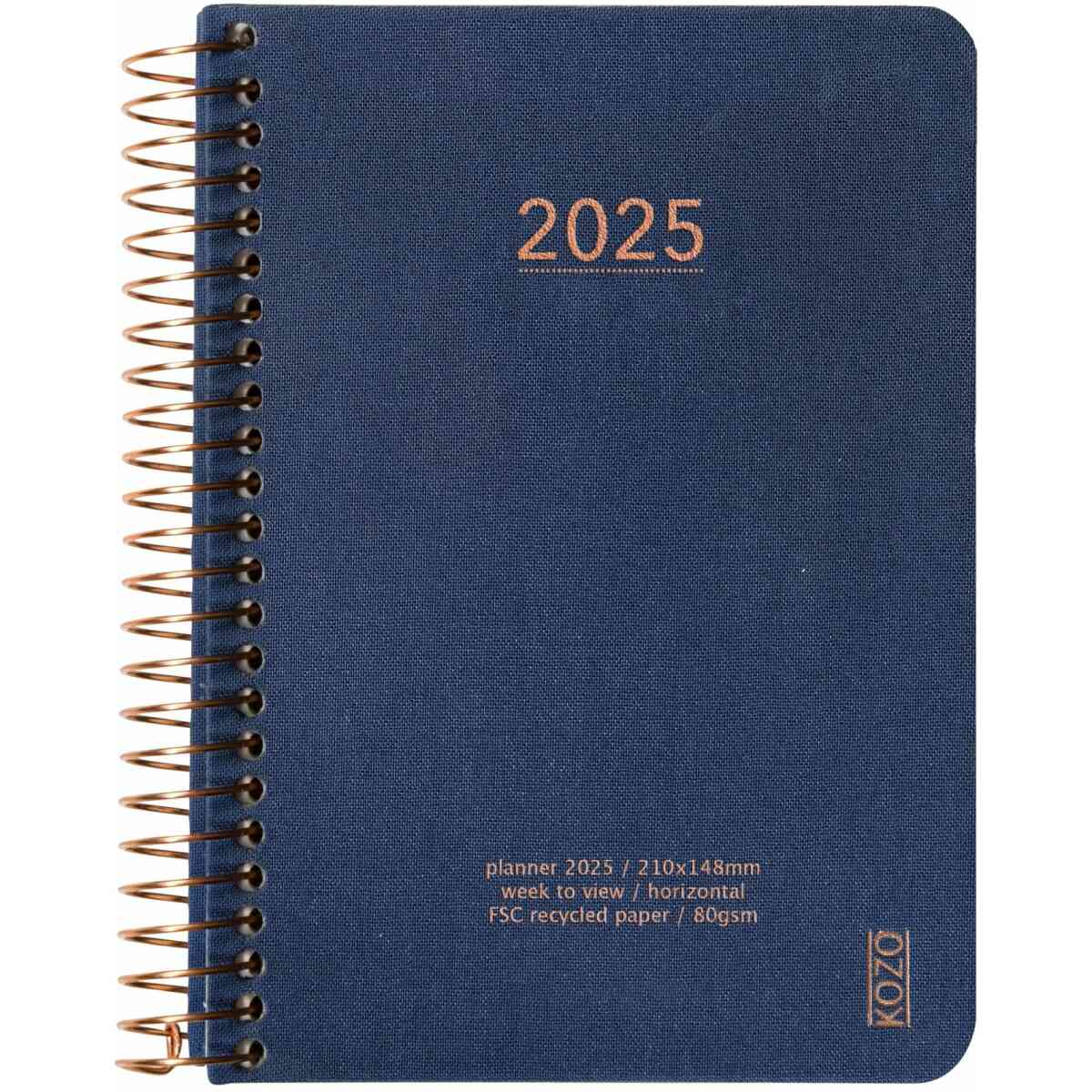 KOZO Kalender 2025 A6 Vecka Per Uppslag - Bild 12