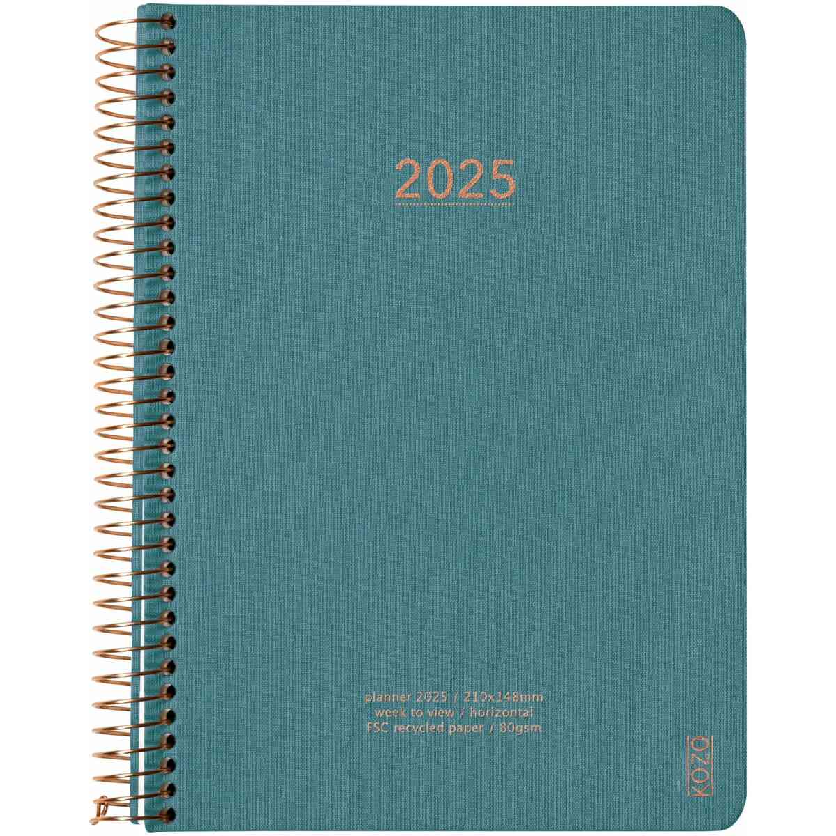 KOZO Kalender 2025 A5 Vecka Per Uppslag - Bild 8