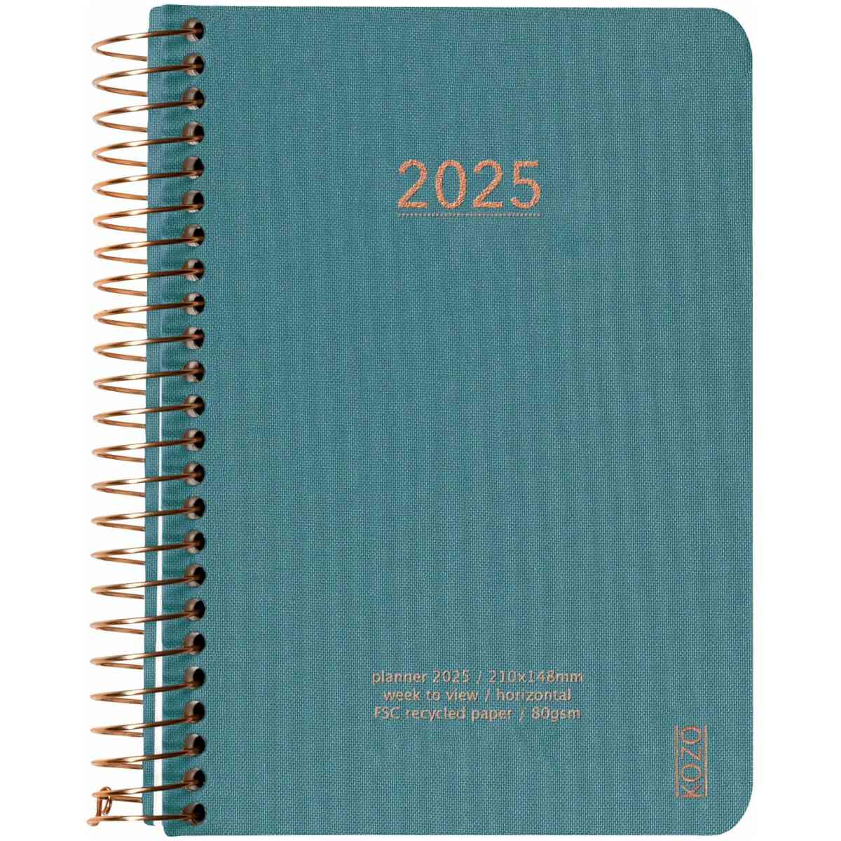 KOZO Kalender 2025 A6 Vecka Per Uppslag - Bild 15