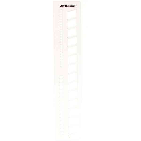 Letters guide SLOPING 15mm/10mm