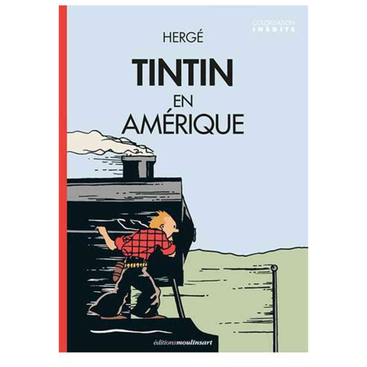 Poster Tintin i Amerika - 50 x 70 cm