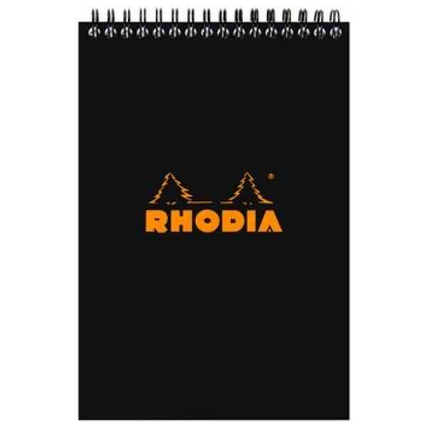 Rhodia NotePad wire black A5 squared