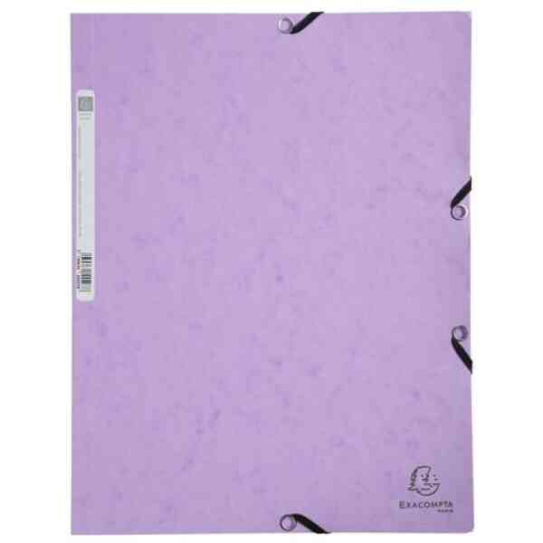 Gummibandsmapp EXACOMPTA 3kl A4 lila