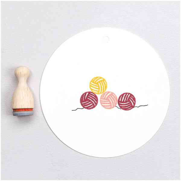 Stamp : Ball of wool Artikel: F069