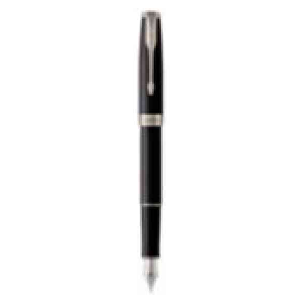 Parker Sonnet Black Lacquer PT Steel Nib Fountain Pen