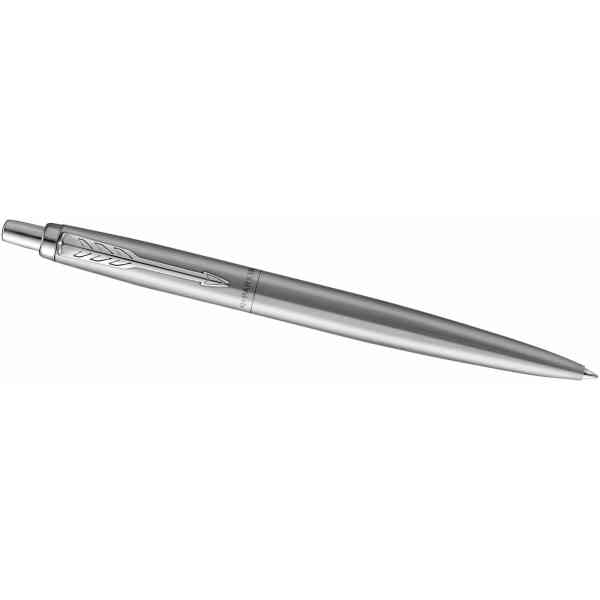 Parker Jotter XL Monochrome Stainless Steel Ballpoint Pen, M Blue