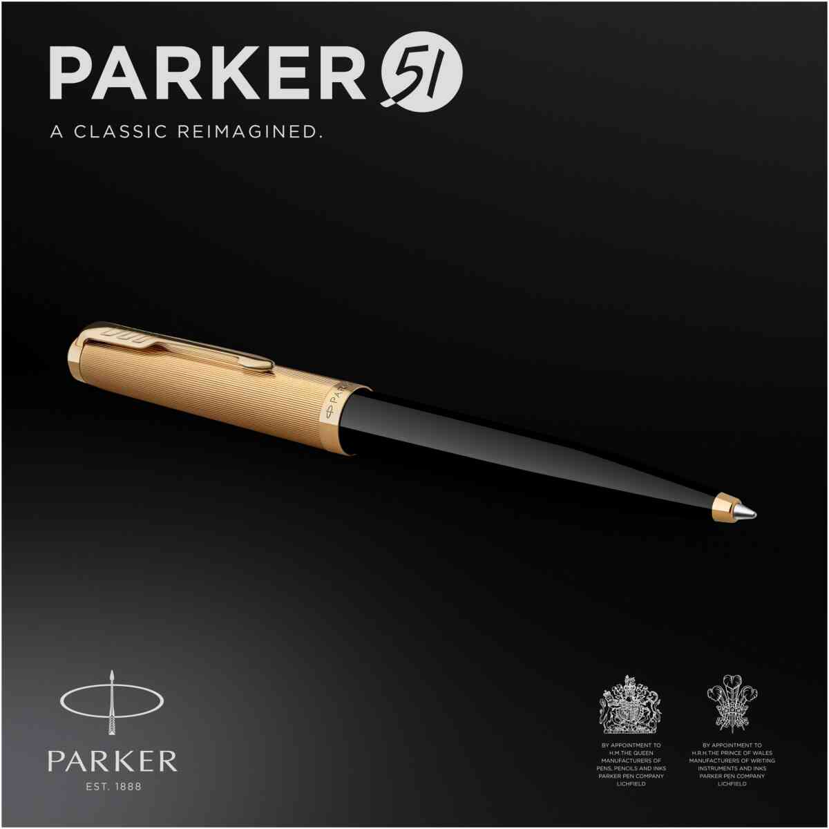 Parker 51 Premium Black Ballpen M, black - Bild 2