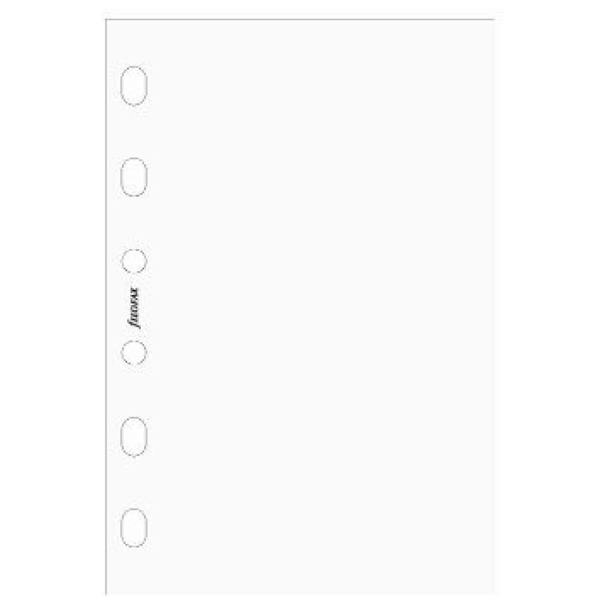 Pocket Anteckningsblad Olinjerade Vita