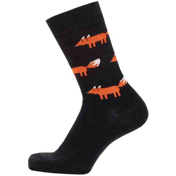 Fox Ullstrumpa Svart - Size 46-48