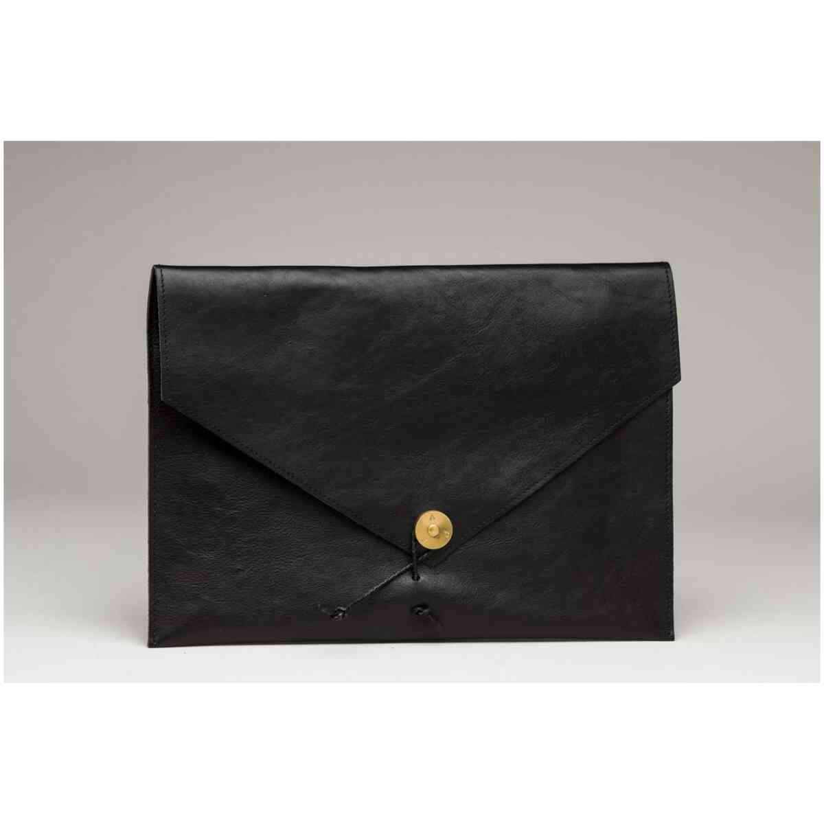 Kungsten Leather Laptop Case Black