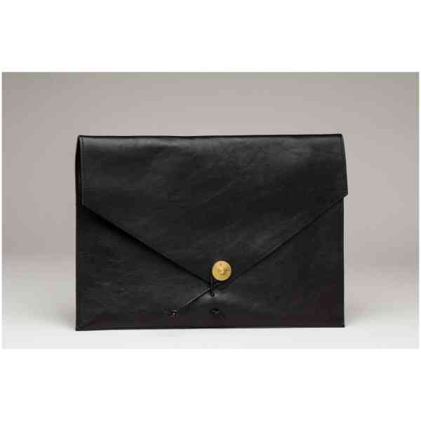 Kungsten Leather Laptop Case Black