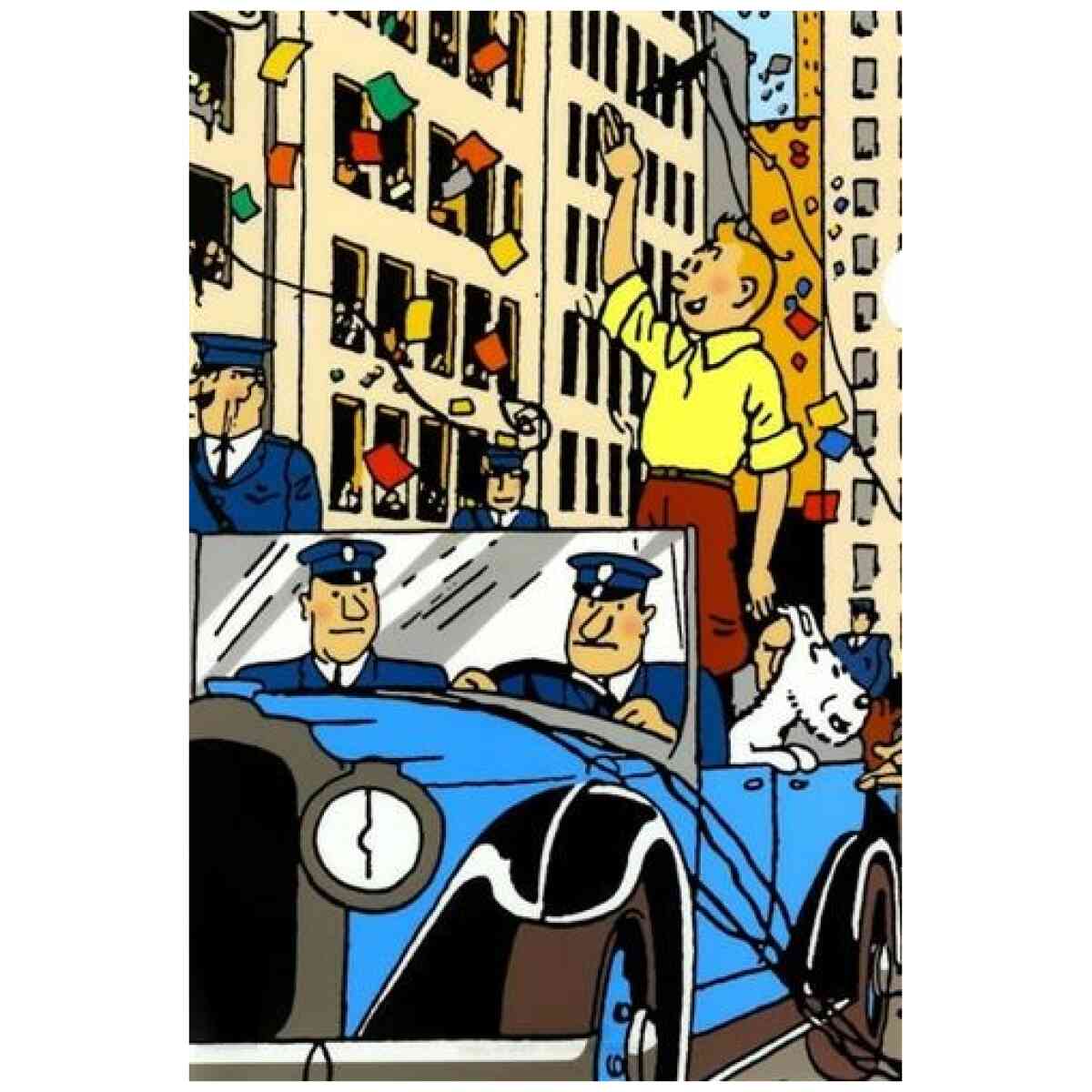 Tintin firande Plastmapp A4