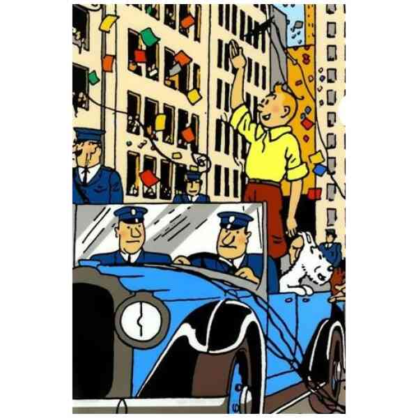Tintin firande Plastmapp A4
