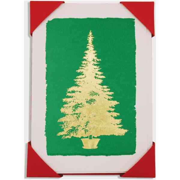 Christmas Tree on Green