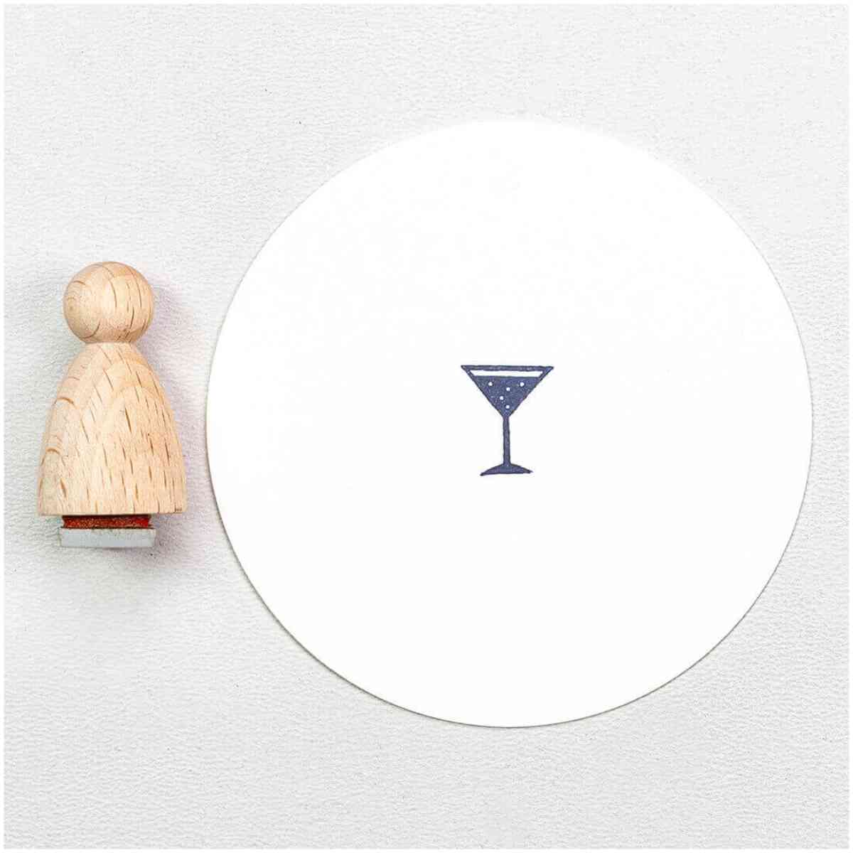 Stamp : Cocktail glass small Artikel: E155