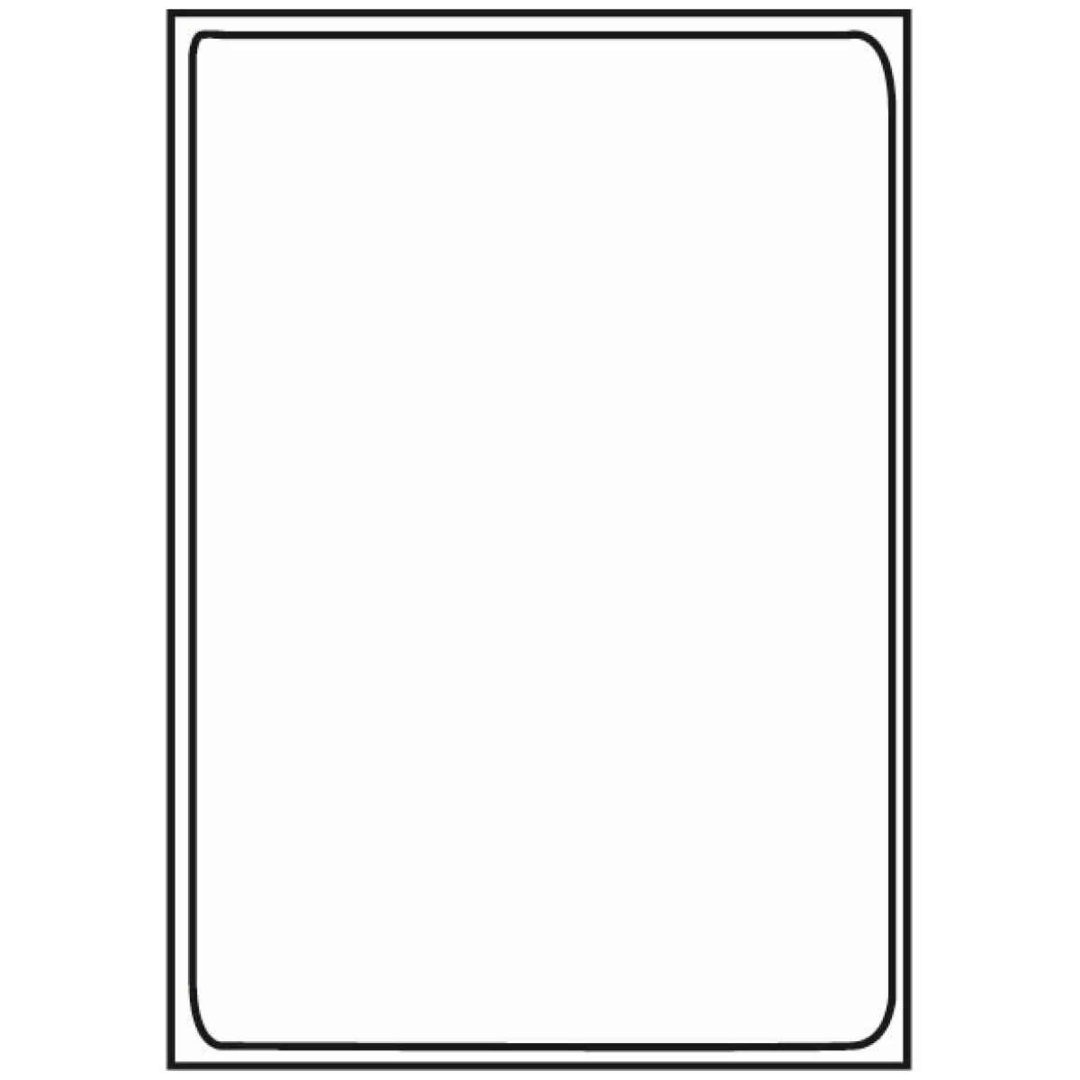 Kopierings & Laseretikett 199,6x289 1mm 100 Pack