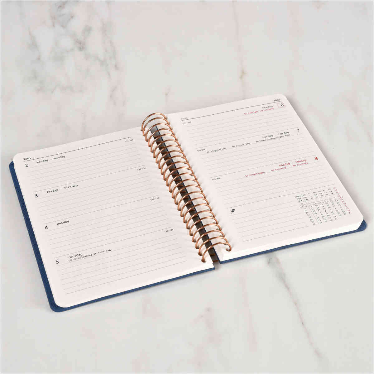 KOZO Kalender 2025 A6 Vecka Per Uppslag - Bild 11
