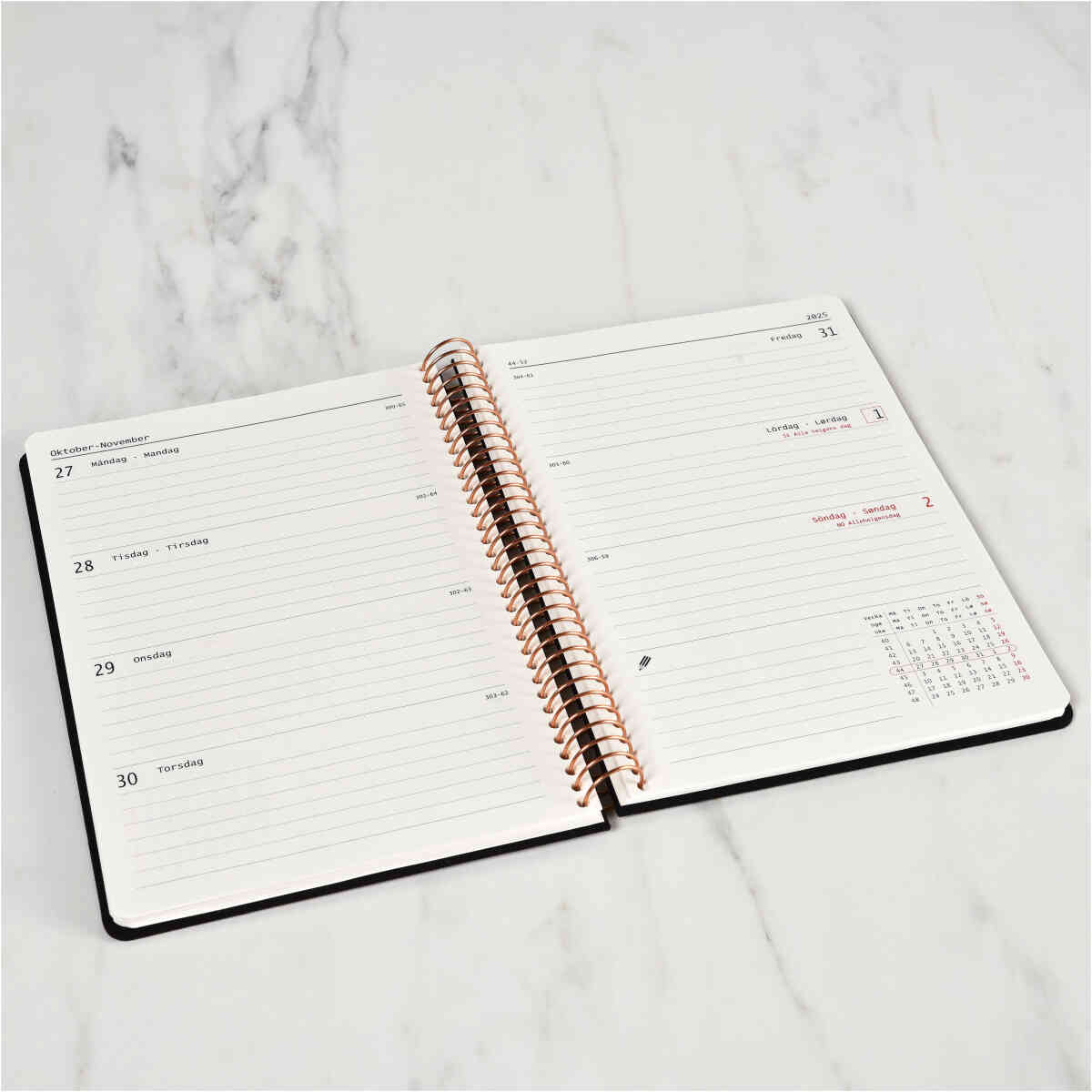 KOZO Kalender 2025 A5 Vecka Per Uppslag - Bild 3