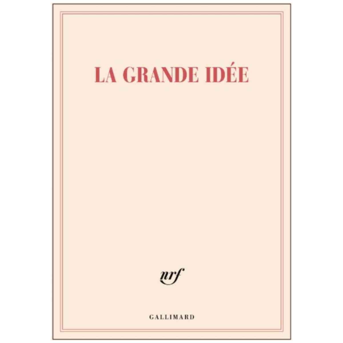 Gallimard Carnet grand format "la grande idée"