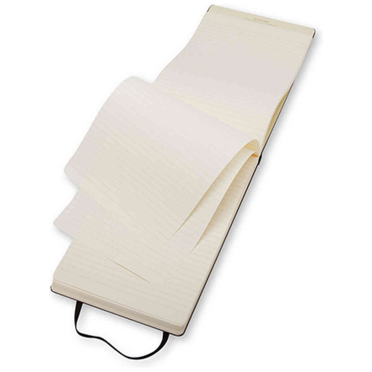 Moleskine Reporter Anteckningsbok Linjerad Hard Pocket Svart - Bild 3
