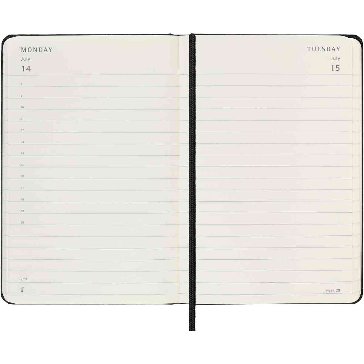 Classic Hard 12M Daily Pocket Svart 2025