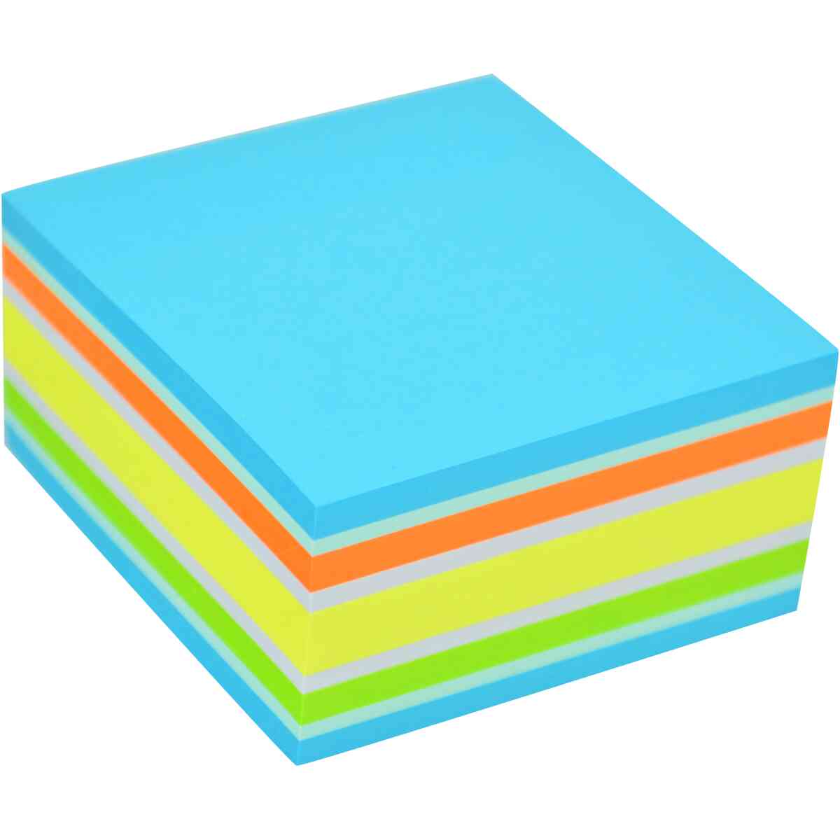 Neonkub 76x76 400 Blad Blå
