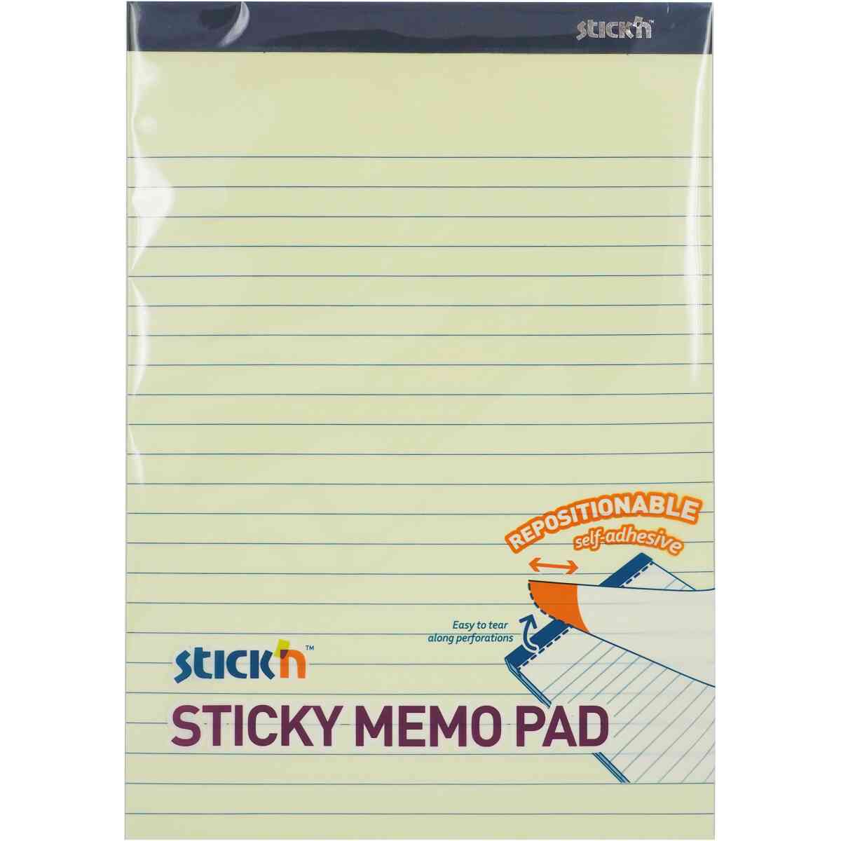 Sticky Memo 254x178 50 Blad Linjerade Gul - Bild 2